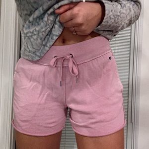 light pink champion shorts
